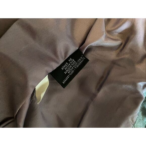 VTG 90s Y2K Wilsons Maxima Moto Boho Classic Black Leather Jacket Size M - Picture 6 of 7